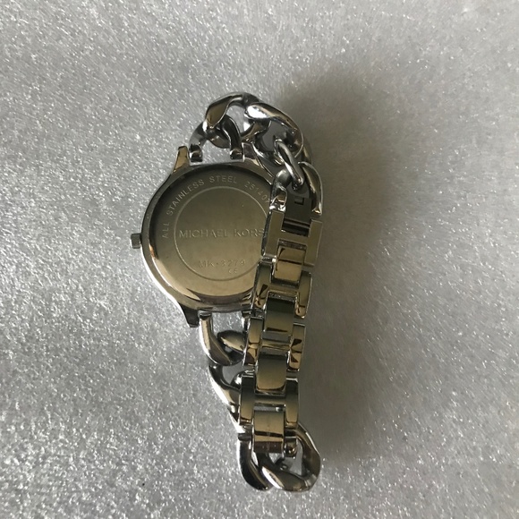 Michael Kors Women’s Slim Runway White Dial Stainless Steel Watch MK3279 - Picture 7 of 16